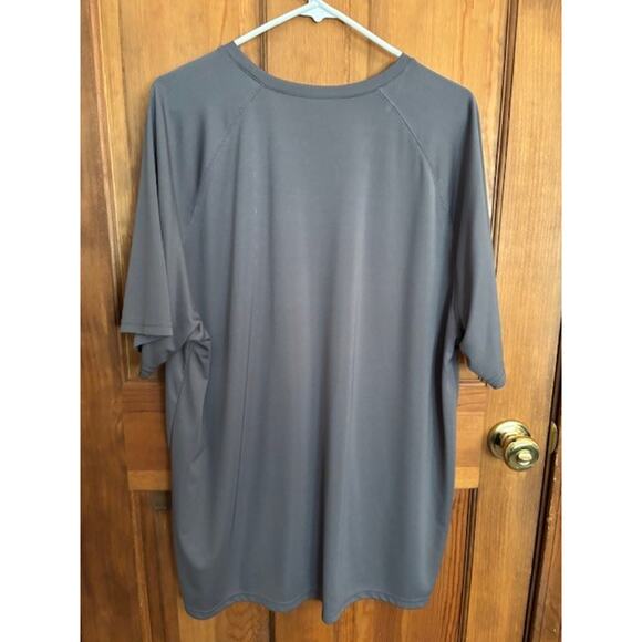 Men’s Short Sleeve Gray Active Size XXL Shirt 100% Polyester - Picture 2 of 3